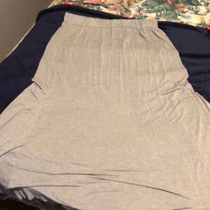 Heather Gray Jessica London Maxi Skirt, 22/24